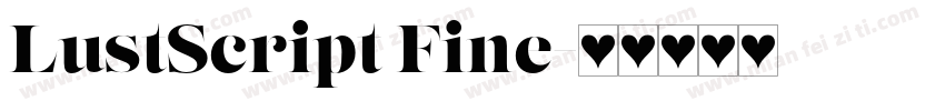LustScript Fine字体转换